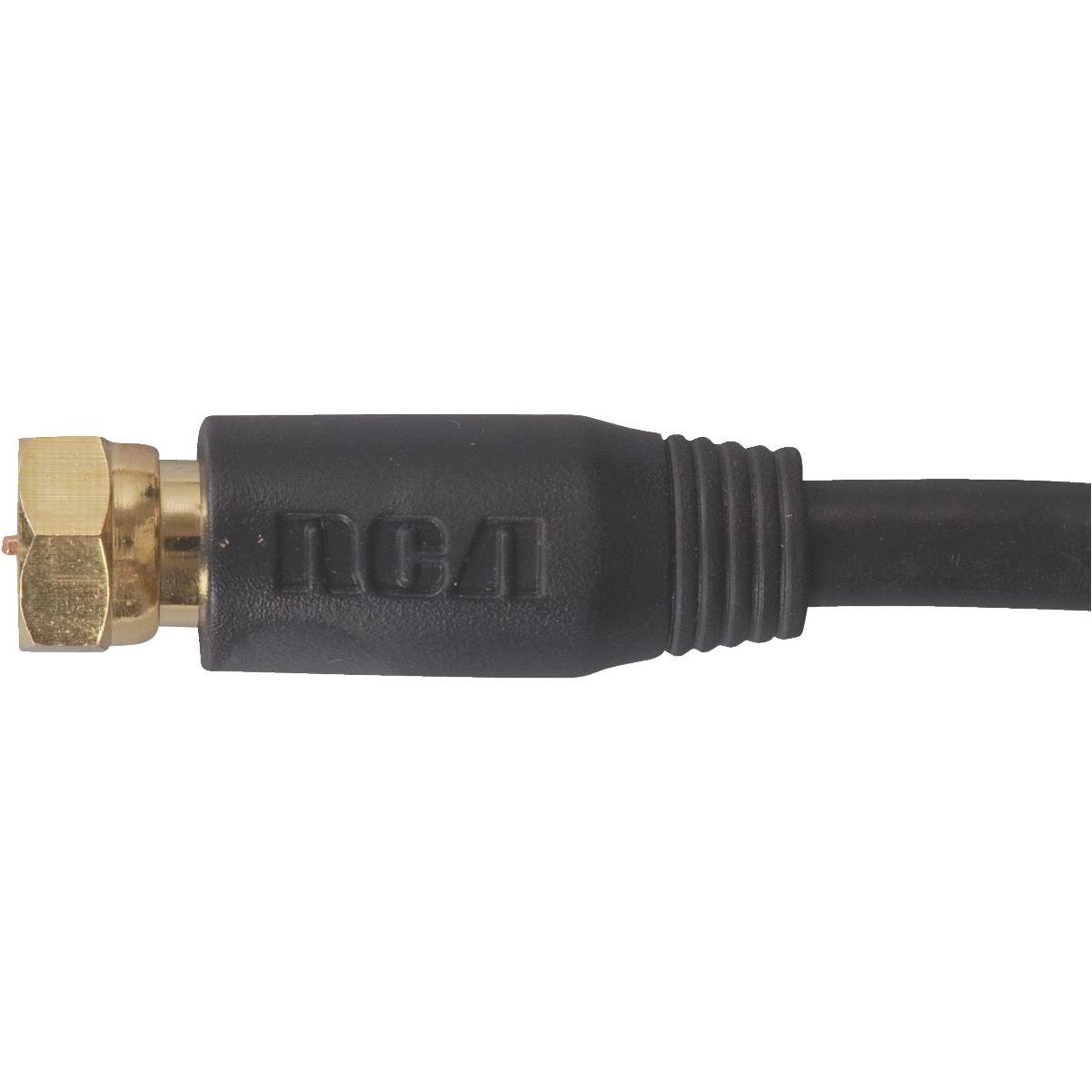 100 Feet Black Digital Rg6 Coaxial Cable With F-connector