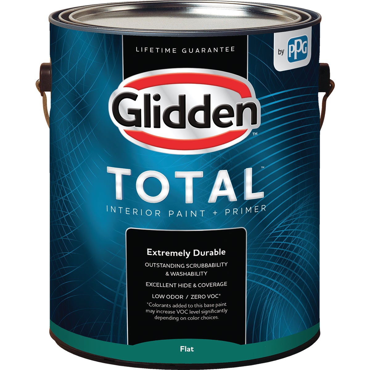 Total Interior Paint + Primer Flat White & Pastel Base 1 Gallon