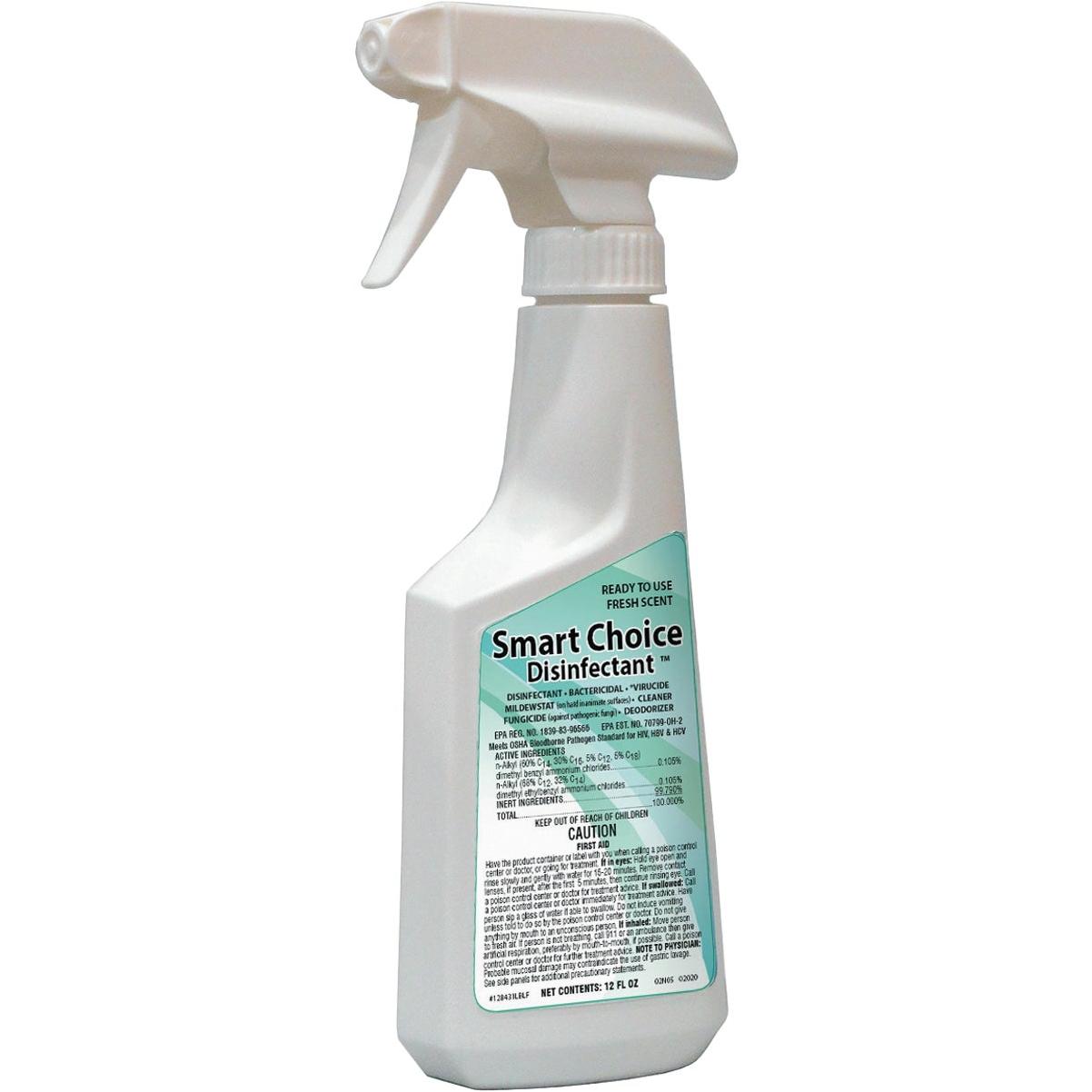 12 Oz. Epa Registered Disinfectant Cleaner Spray With Fresh Scent
