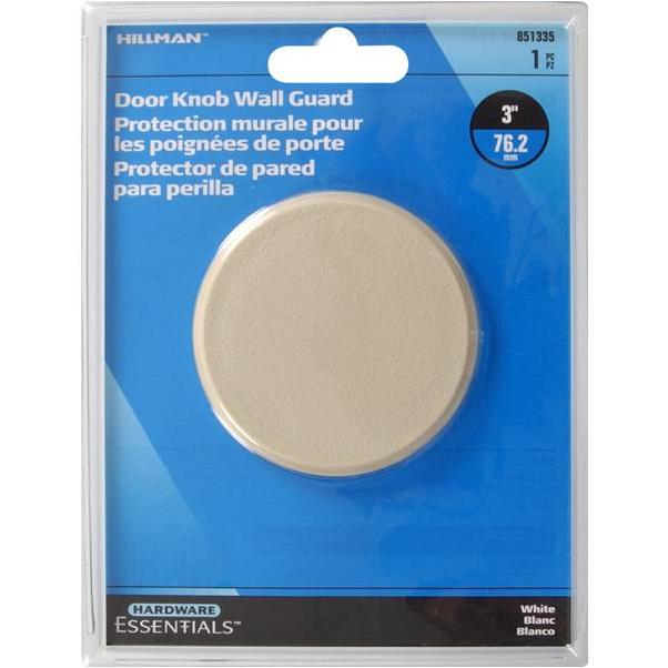 White & Gold 3" Cupboard Door Knob Wall Guard