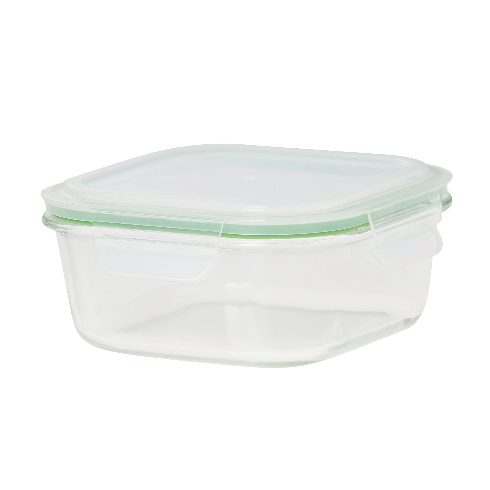 GLASS - AIRTIGHT CONTAINER - SQUARE - 800ML
