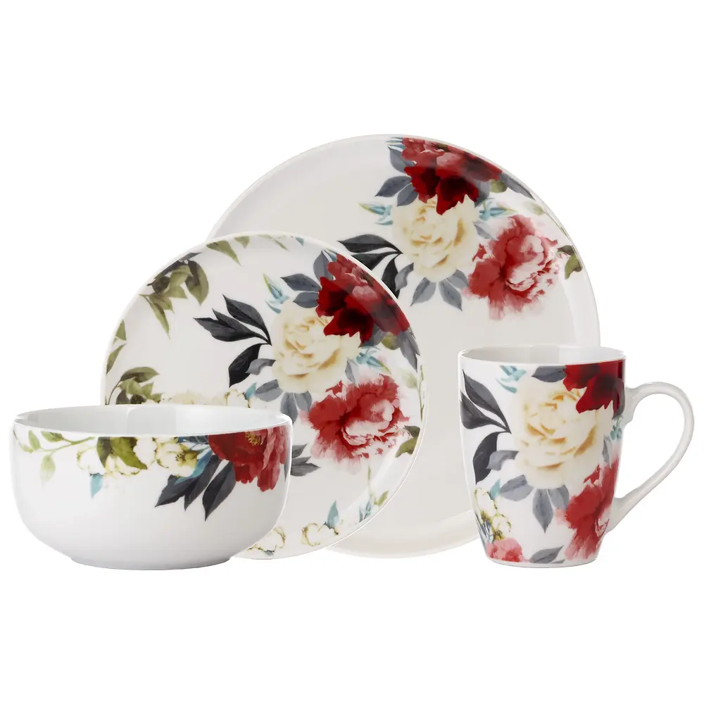 DINNERSET -16PC - ROSE GARDEN
