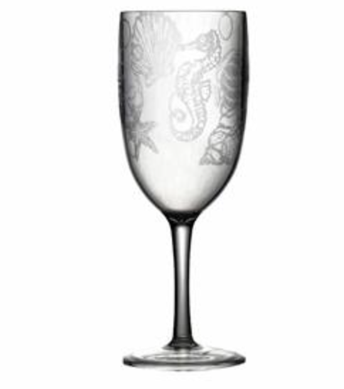 OCEANIC - WINE GLASS - 14OZ - ACRYLIC - CLEAR
