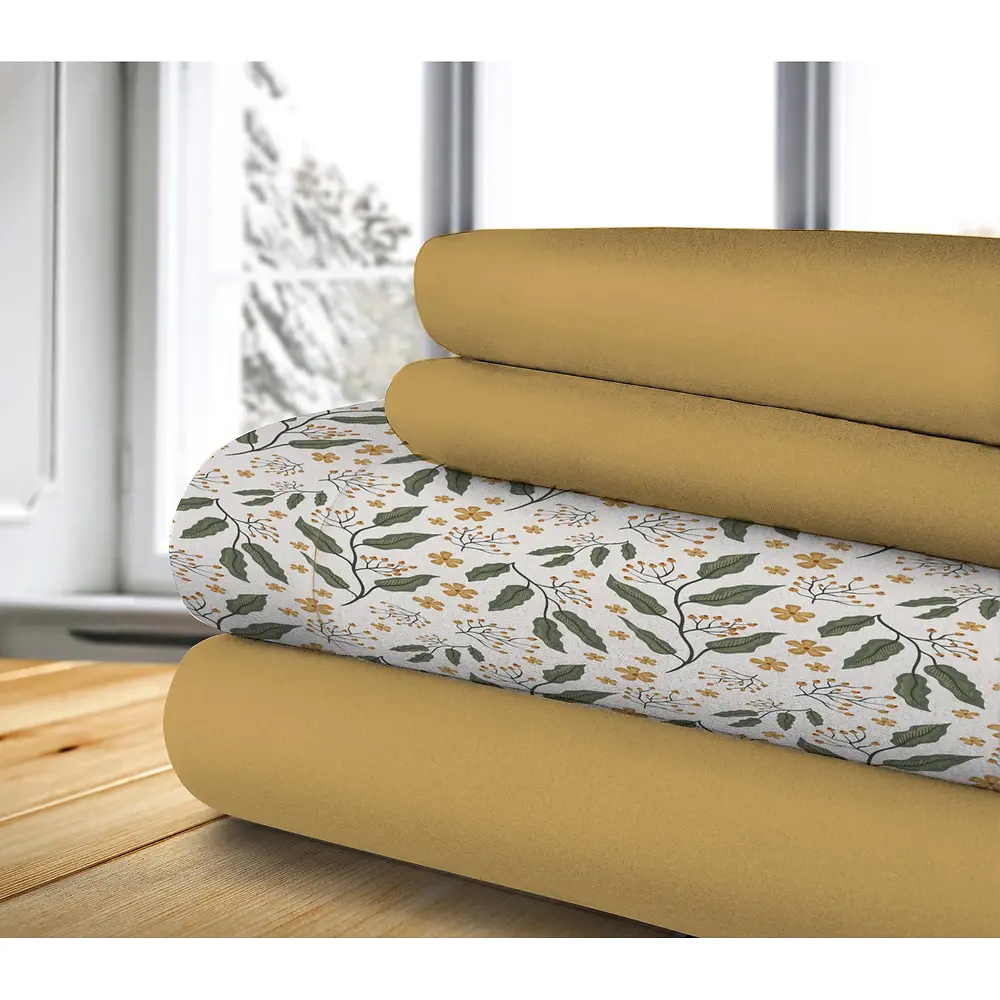 KNIT SOLID FLEECE SHEET - 4 PACK