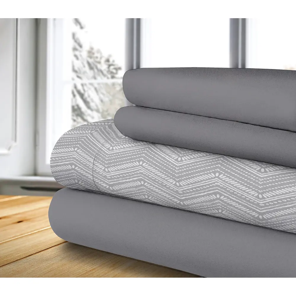 KNIT SOLID FLEECE SHEET - 4 PACK