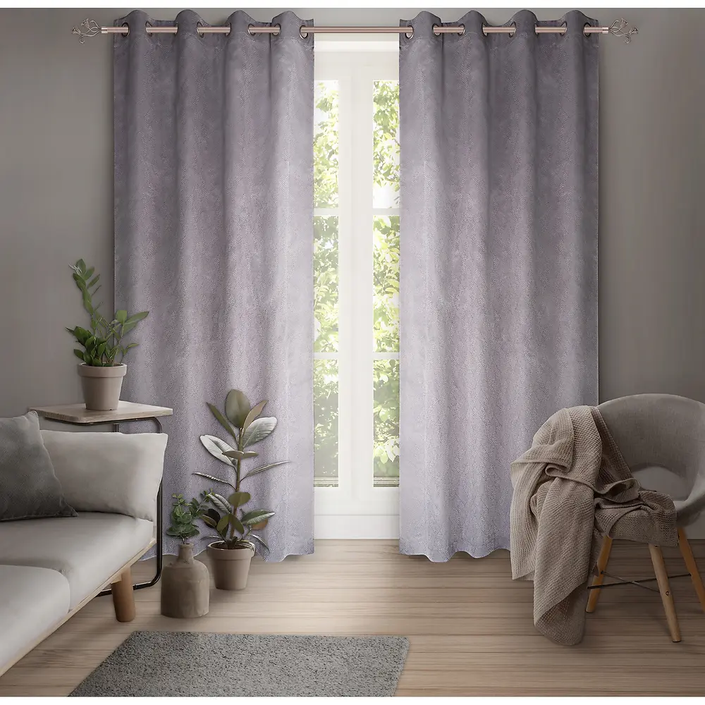 Woven Jacquard Curtain Vania - 84 Inches