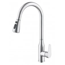 STAINLESS STEEL - PULL DOWN KITCHEN FAUCET - 2 FUNCTIONS