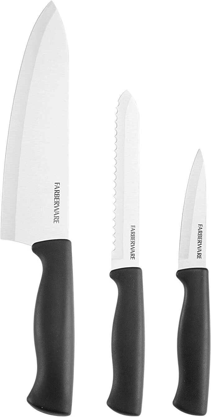 FARBERWARE - 3PC - CHEF SET BLACK - POLY