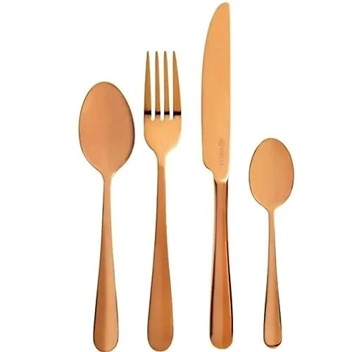 16PC - MATTE ROSE GOLD FLATWARE