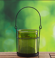LANTERN 10CM ASSORT COLORS TIN CAN