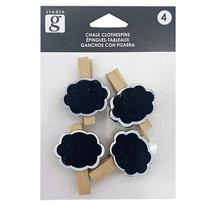 STUDIO G 4PC CHALK CLOTHESPINS