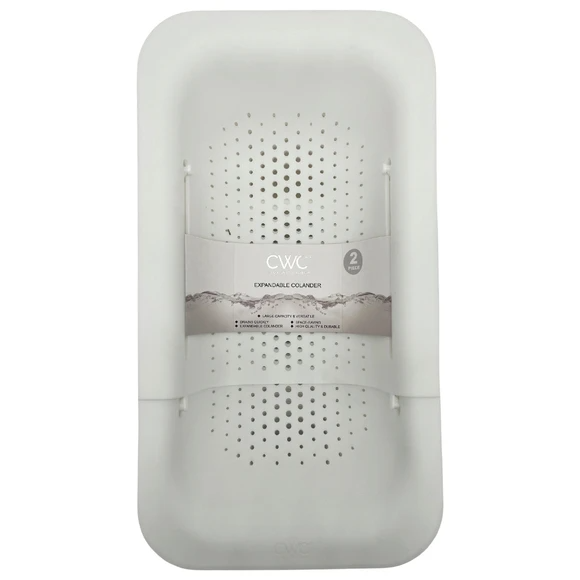 2PK OVER SINK STRAINER - WHITE