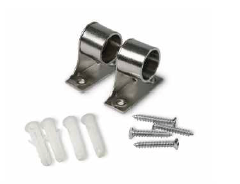 3/4" - CHROME PLATED - CURTAIN ROD HOLDER