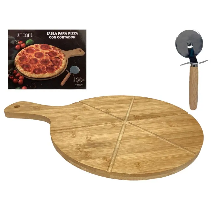 PIZZA BOARD W/ CUTTER