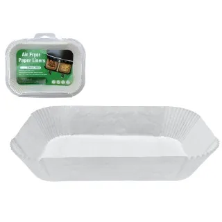 S/50PC AIR FRYER LINERS 22CM - RECTANGULAR
