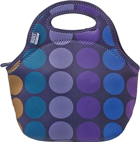 BUILT - GOURMET GETAWAY NEOPRENR LUNCH TOTE - PLUM DOT