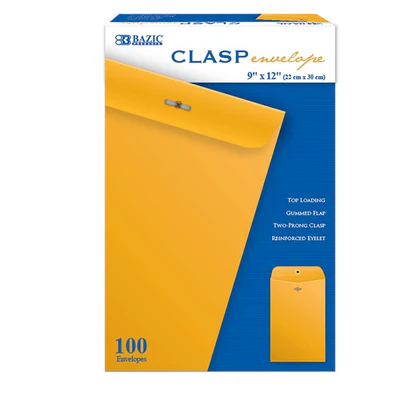 9"X12" CLASP ENVELOPE