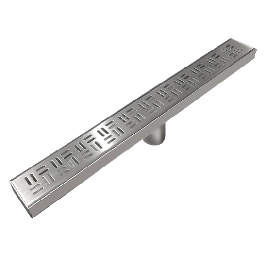 SQUARE HOLE FLOOR DRAIN 24X2-3/4 304 STAINLESS STEEL