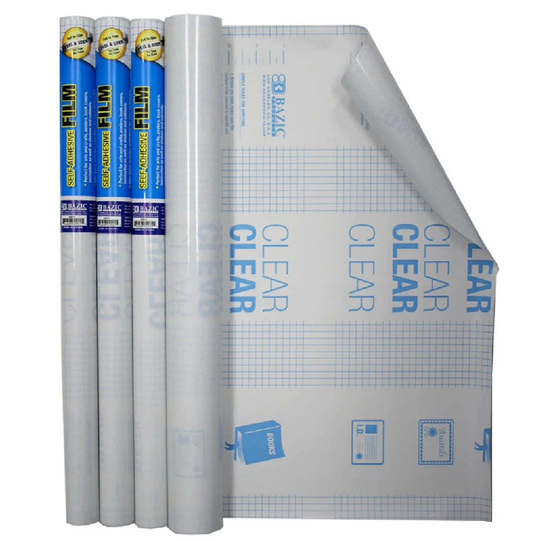 18X1.5YD CLEAR SELF ADHESIVE BOOK COVER