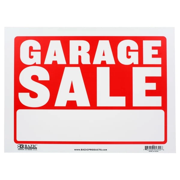 9"X12" GARAGE SALE SIGN