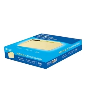 1/3 CUT LETTER MANILA FILE FOLDER