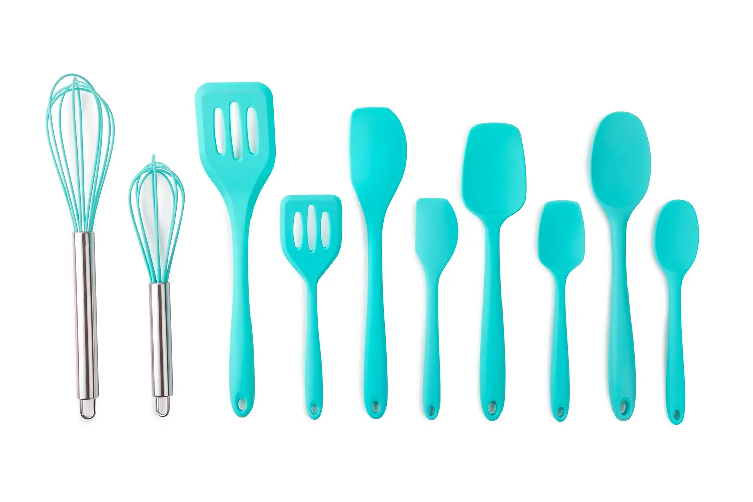 10PC ESSENTIAL SILICONE UTENSIL
