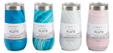 12OZ FLUTE ASSORTED WATERCOLOR MARBLE