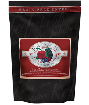 Four Star Nutritionals Beef Frittata Veg Recipe Dry Dog Food 26 lb