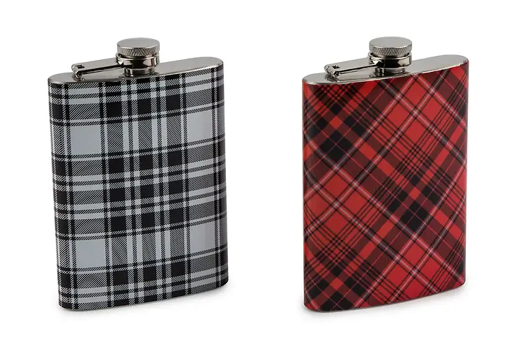Flask Plaid - 8 Ounce 