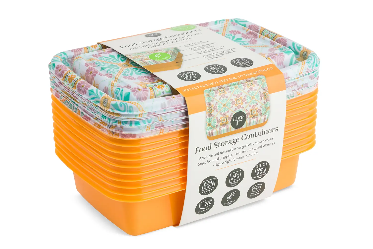 20PC FOOD STORAGE CONTAINER PLASTIC