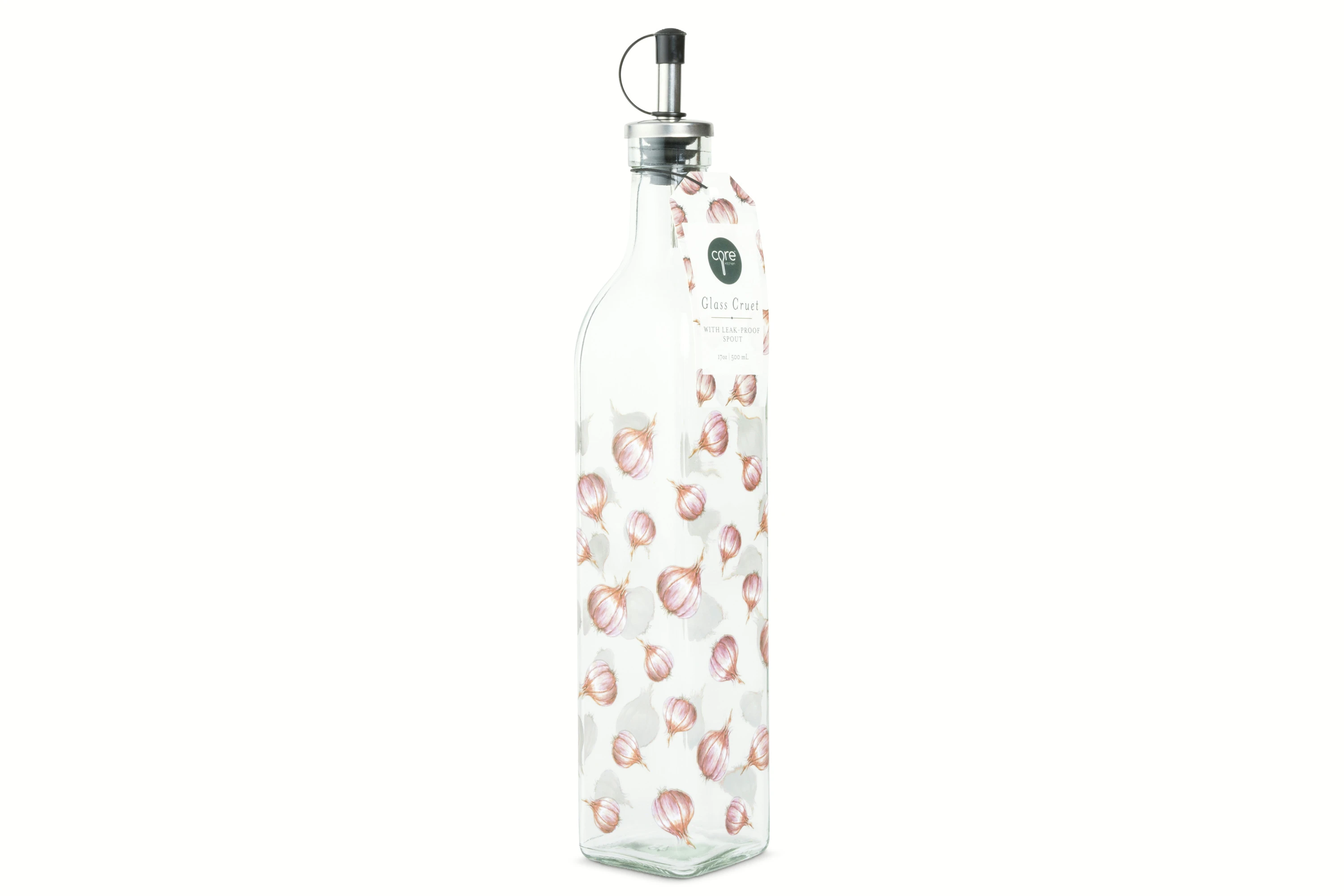 500ML PRINTED GLASS CRUET
