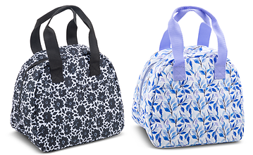 ROUND LUNCH TOTE ASSORTED FLORAL