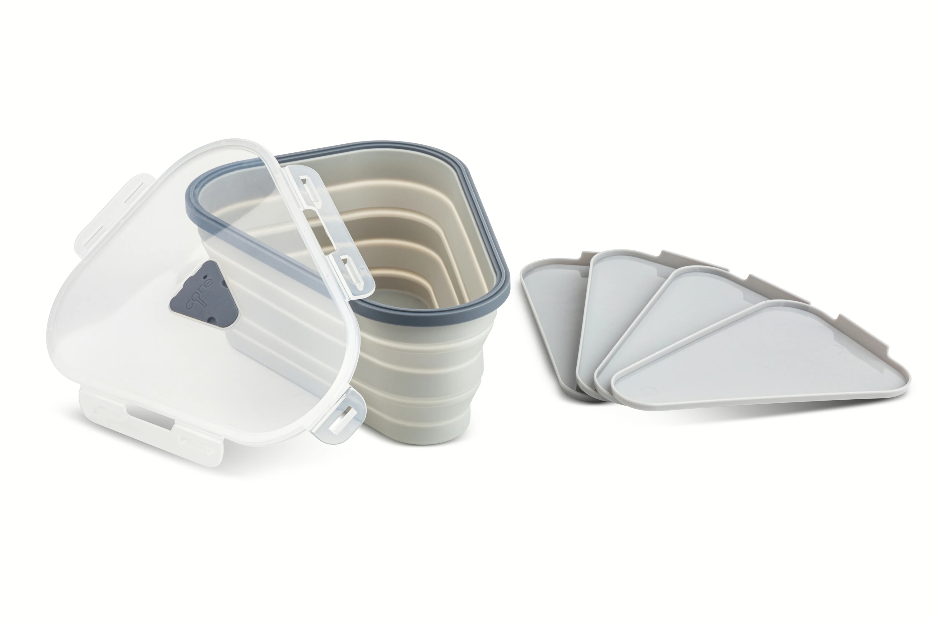 OUNONA Silikon Pizza Box - Wiederverwendbarer Aufbewahrungsbehälter Mit Deckel