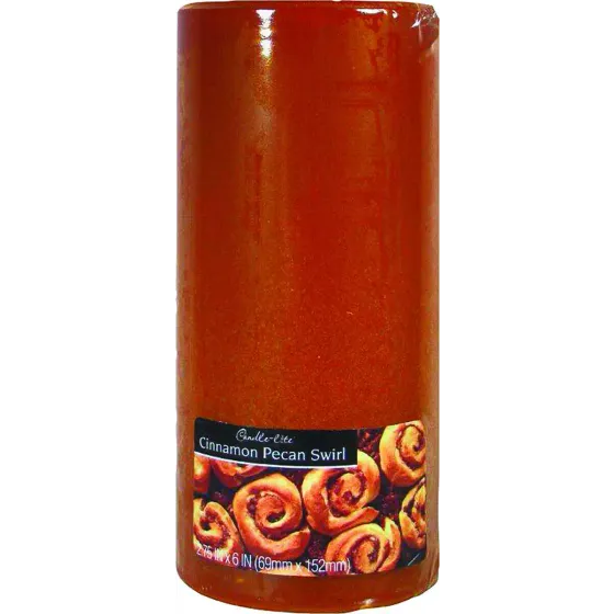 CANDLE LITE  - ROUND - 2.75 - CINNAMON PECAN SWIRL