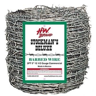 Stockman's Deluxe Barbwire 2P x 5" Spacing 12-1/2 ga 1320'