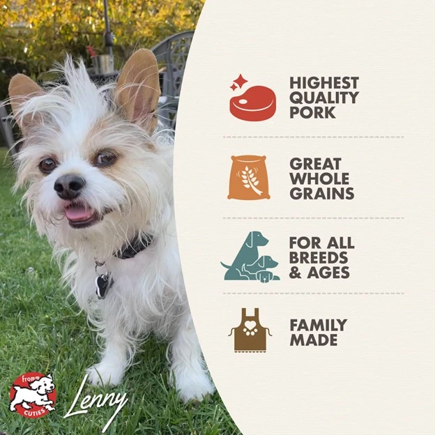 Four-Star Nutritionals Pork & Applesauce Dog Food - Premium Dry Dog Food - Pork Recipe - 4 lb