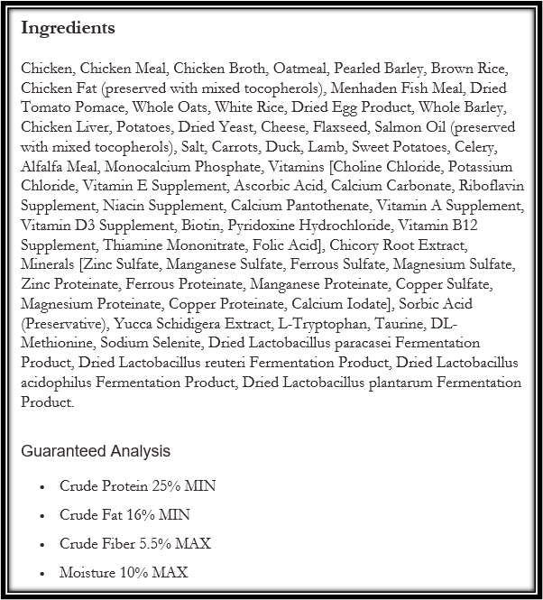 Adult Gold Dry Dog Food 15 lb