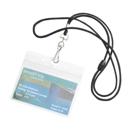 CRUISE TAG LANYARD 2PK BLACK