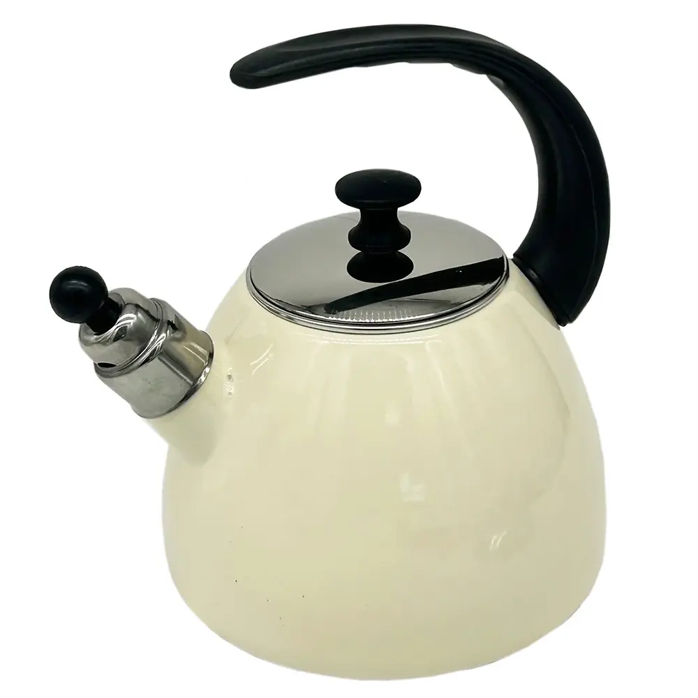 2.5LT WHITE WHISTLING TEA KETTLE