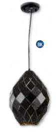 HANGING LAMP 1XE27-60W BLACK