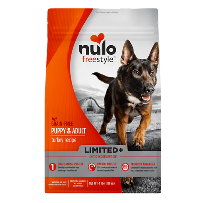 Freestyle High-Protein Limited+ Turkey Recipe Puppy & Adult Dry Dog Food 4 lb