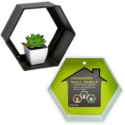 SHELF MODULAR WALL HEX SHAPE
