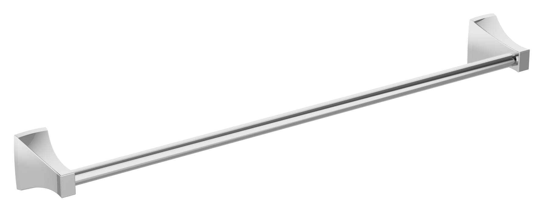 24" CP TOWEL BAR ZINC/STAINLESS STEEL