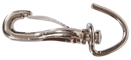 3/8 Inch Open Swivel Spring Snap Hook - Heavy Duty Stainless Steel