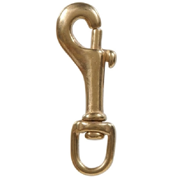 FG BRASS ROUND SWIVEL BOLT SNAP 3/8