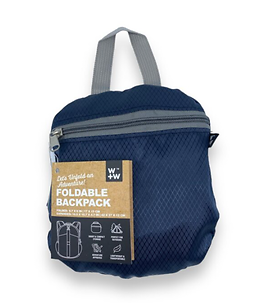 WW FOLDABLE BACKPACK NAVY/GREY