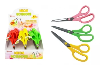 Diamond Visions Neon Colored Cushion Grip Scissors Stainless Steel 1 pk