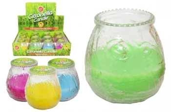 CITRONELLA CANDLE /GLASS JAR 6OZ