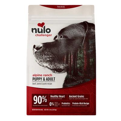 Challenger High-Protein Alpine Ranch Beef, Lamb & Pork Recipe Dry Dog Food 4.5 lb