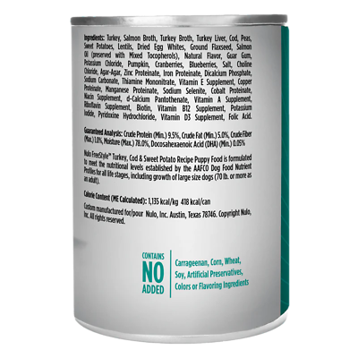 Freestyle Puppy Grain-Free Turkey, Cod & Sweet Potato Recipe Canned Dog Food 13 oz